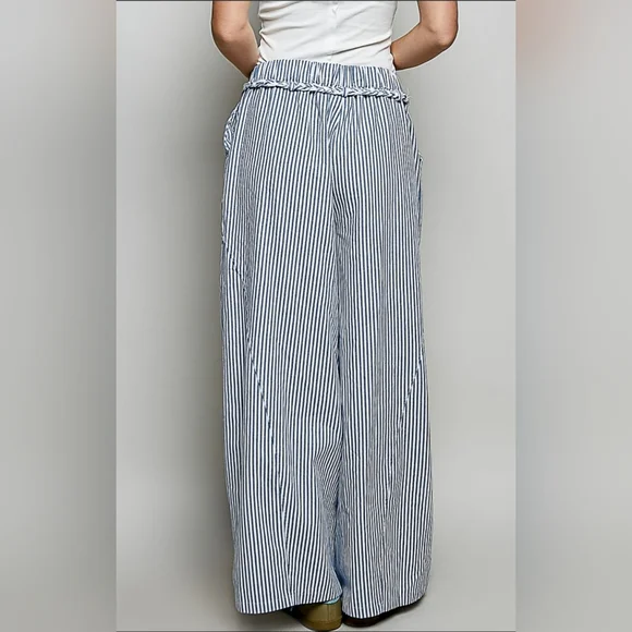 #1341 POL Coastal Stripe Wide-Leg Pants - Picture 4 of 6